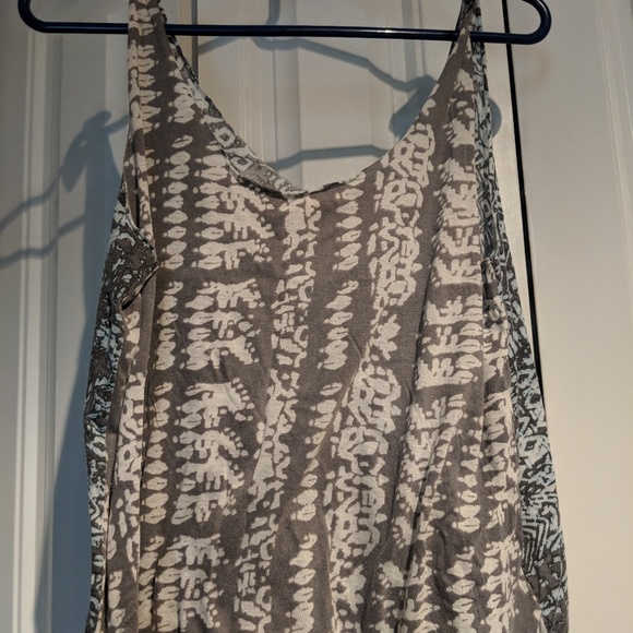 Dual-Patterned Tie Strap Tank Top - Picture 1 of 5